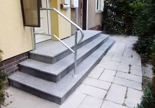 geschlossene Treppe, rechteck, 3-stufig